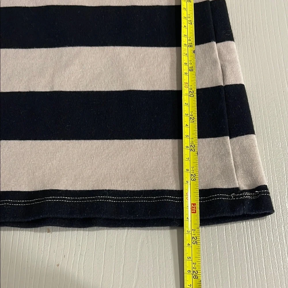 Workshop Striped Black & Beige Top- Size Small - Picture 2 of 9